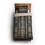 Yokanna Navy & Ivory twin-xl - microfiber - Natural Backing