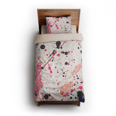 Kayla Paint Splatter twin-xl - microfiber - Natural Backing