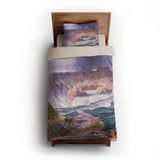 Shoshone Falls of the Great Idaho Snake River by Thomas Moran twin-xl - microfiber - Natural Backing
