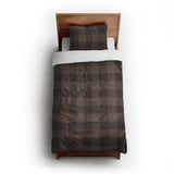 Buffalo Plaid Hickory Brown twin-xl - cotton - White Backing