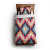Dyani Magenta & Cyan twin-xl - cotton - White Backing
