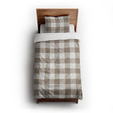 Buffalo Plaid Light Cedar Brown twin-xl - cotton - White Backing