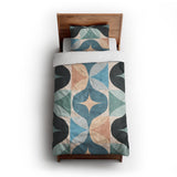 Maxine Seafoam & Peach twin-xl - cotton - White Backing