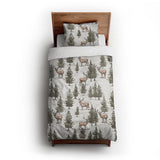 Forest Deer twin-xl - cotton - White Backing