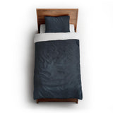 Keanu Watercolor Navy Blue Ombré twin-xl - cotton - White Backing