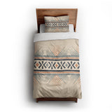 Loxcie Ivory & Blue twin-xl - cotton - White Backing