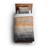 Ruidoso Navy & Burnt Orange twin-xl - cotton - White Backing