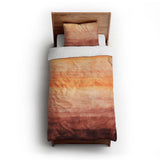 Ruidoso Red & Orange twin-xl - cotton - White Backing
