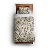 Harlan Ivory & Black twin-xl - cotton - White Backing