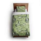 Out on the Links twin-xl - cotton - White Backing