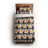 Tribal Birds Ivory twin-xl - cotton - White Backing