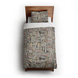 Atticus Multicolor Crosshatch twin-xl - cotton - White Backing