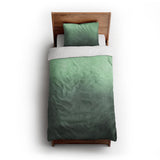 Kieran Watercolor Green Ombre twin-xl - cotton - White Backing