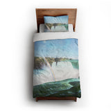 Niagara Falls Afternoon twin-xl - cotton - White Backing
