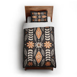 Topanga Black & Yellow twin-xl - cotton - White Backing