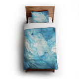 Zephyr Watercolor Azure Blue twin-xl - cotton - White Backing