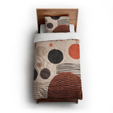 Charl Orange & Taupe twin-xl - cotton - White Backing