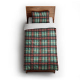Ferguson Plaid Teal Red twin-xl - cotton - White Backing