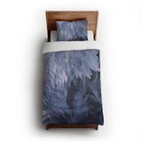 Dianthus Navy twin-xl - cotton - White Backing