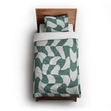 Twyla Checkered Aquamarine twin-xl - cotton - White Backing