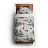 Gone Fishing twin-xl - cotton - White Backing