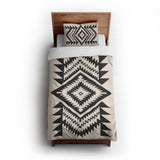Reyno Black & Ivory twin-xl - cotton - White Backing