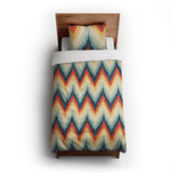 Firekaat Blue & Orange twin-xl - cotton - White Backing