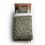 Duck Camo Green twin-xl - cotton - White Backing