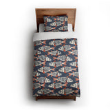 Tribal Fish twin-xl - cotton - White Backing