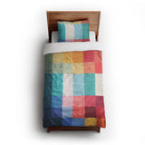 Polyphony Multicolor Vibrant twin-xl - cotton - White Backing