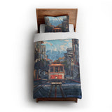 San Francisco Trolley twin-xl - cotton - White Backing