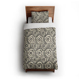 Torrance Black & Ivory twin-xl - cotton - White Backing