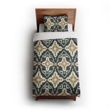 Merrin Blue & Ivory twin-xl - cotton - White Backing