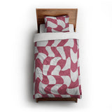 Twyla Checkered Fuchsia twin-xl - cotton - White Backing