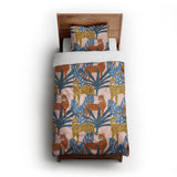 Tropical Cheetahs twin-xl - cotton - White Backing