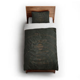 Solar System Forest & Rust twin-xl - cotton - White Backing