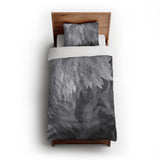 Dianthus Greyscale twin-xl - cotton - White Backing
