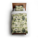 UFO Cow Abduction Toile twin-xl - cotton - White Backing
