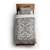 Floranna Ivory & Blue twin-xl - cotton - White Backing