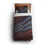 Prisma Maroon & Sky twin-xl - cotton - White Backing