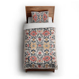 Corriana Navy & Red twin-xl - cotton - White Backing