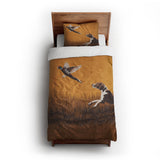 That Dog'll Hunt Orange twin-xl - cotton - White Backing