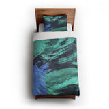 Tethys Navy & Seafoam twin-xl - cotton - White Backing