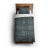 Diego Black & Blue twin-xl - cotton - White Backing