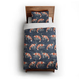 Tribal Prawns twin-xl - cotton - White Backing