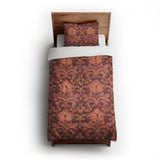 Agnes Amaranth Red twin-xl - cotton - White Backing