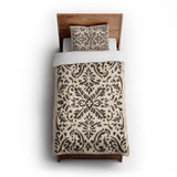 Floranna Ivory & Black twin-xl - cotton - White Backing