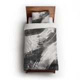 Emil Charcoal Grey twin-xl - cotton - White Backing
