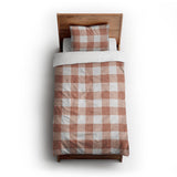 Buffalo Plaid Light Terracotta twin-xl - cotton - White Backing