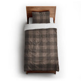 Buffalo Plaid Dark Cedar Brown twin-xl - cotton - White Backing